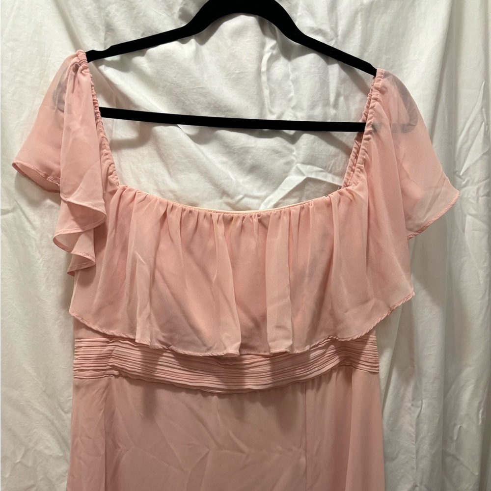 Women’s bridesmaid dress.